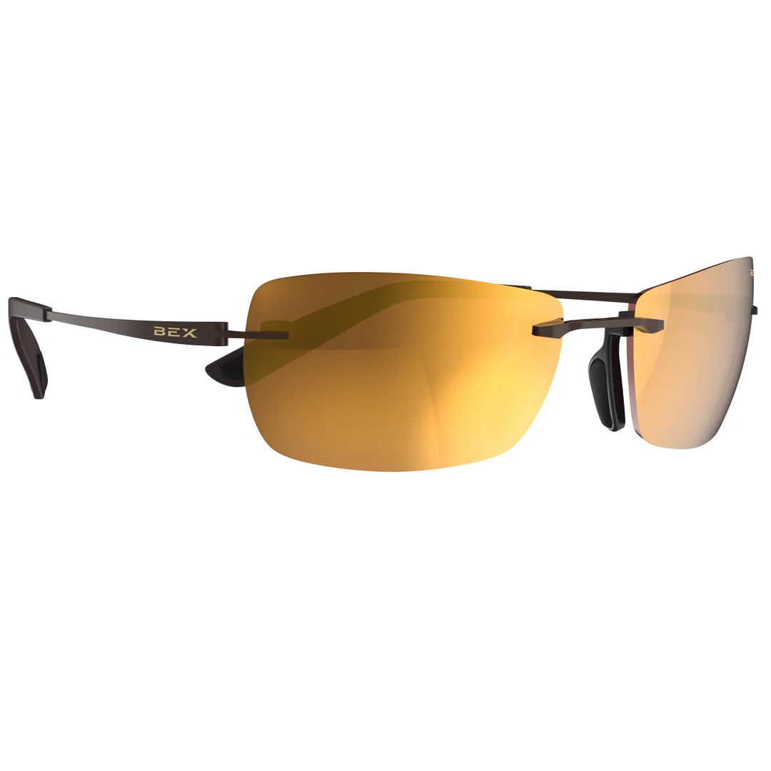 BEX Fynnland X OTG Brown/Brown/Gold Sunglasses - S161BBG