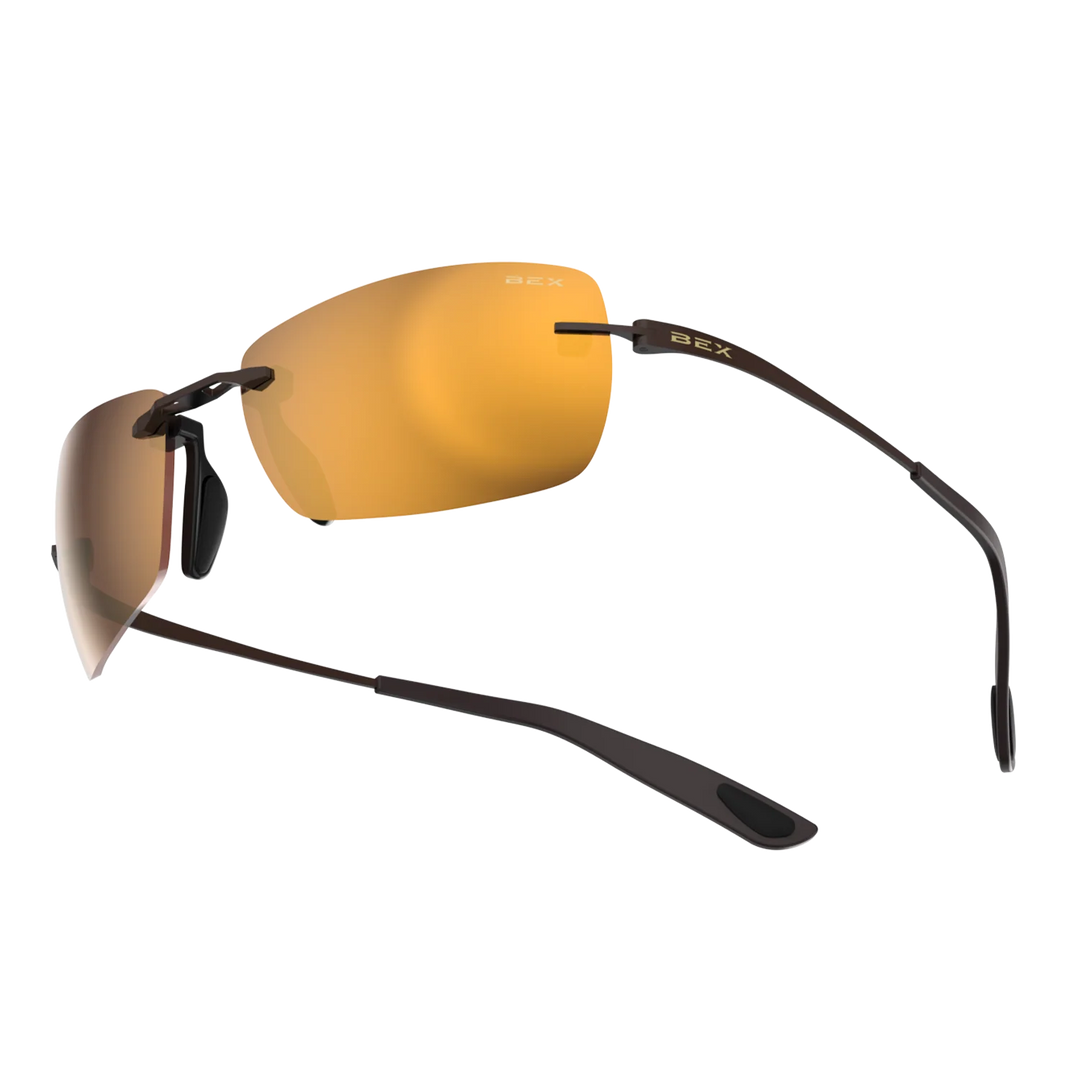 BEX Fynnland X OTG Brown/Brown/Gold Sunglasses - S161BBG