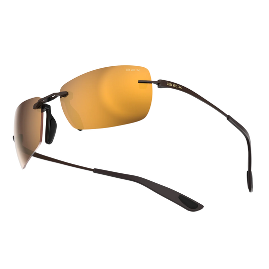 BEX Fynnland X OTG Brown/Brown/Gold Sunglasses - S161BBG