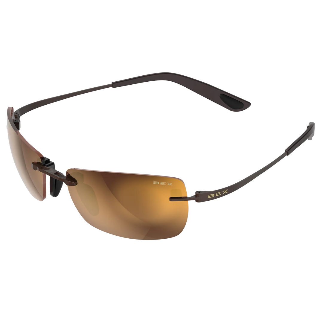 BEX Fynnland X OTG Brown/Brown/Gold Sunglasses - S161BBG