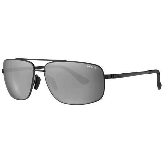 BEX GAMBIT Polished Black/Gray/Silver Sunglasses - S147BGS