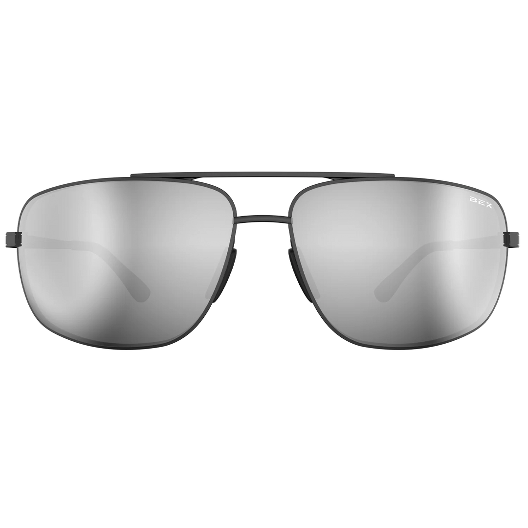 BEX GAMBIT Polished Black/Gray/Silver Sunglasses - S147BGS