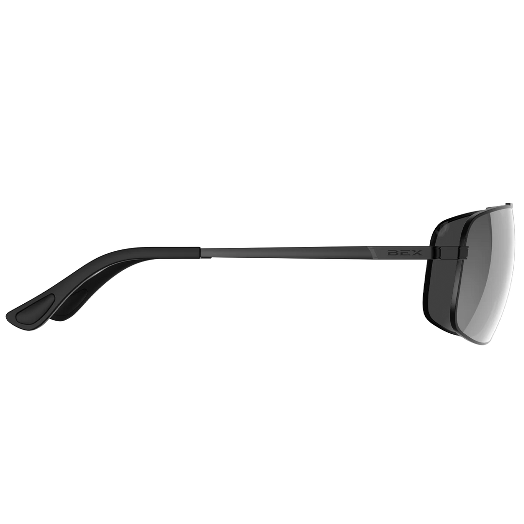 BEX GAMBIT Polished Black/Gray/Silver Sunglasses - S147BGS