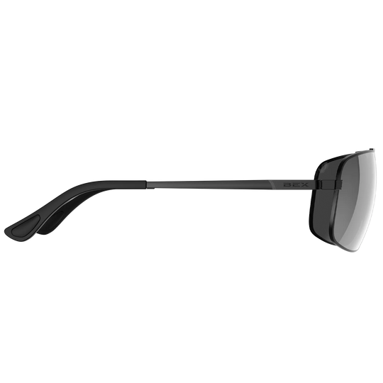 BEX GAMBIT Polished Black/Gray/Silver Sunglasses - S147BGS