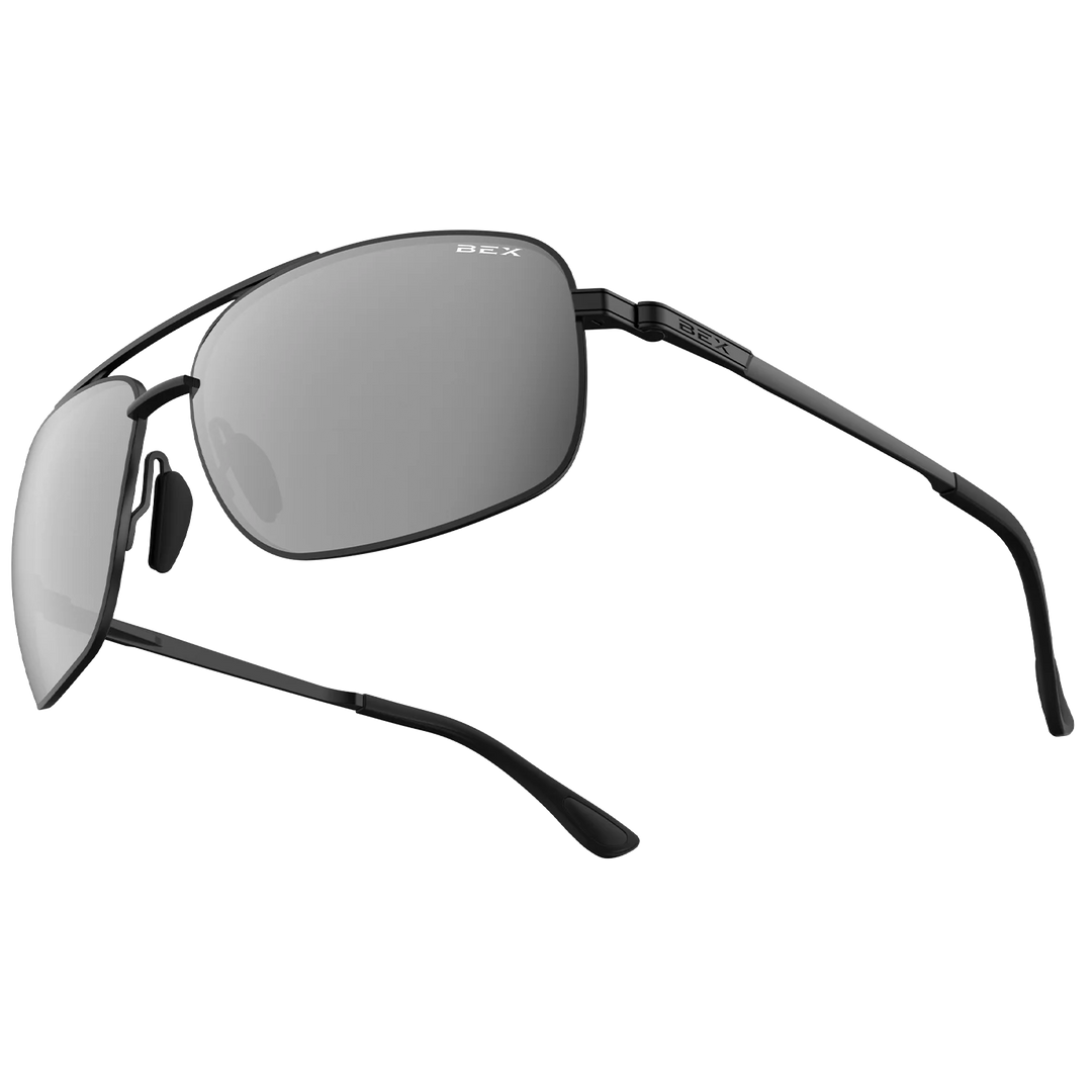 BEX GAMBIT Polished Black/Gray/Silver Sunglasses - S147BGS