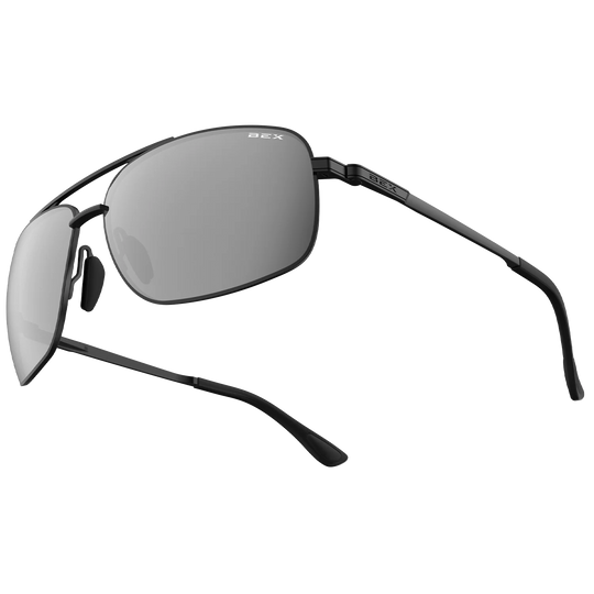 BEX GAMBIT Polished Black/Gray/Silver Sunglasses - S147BGS