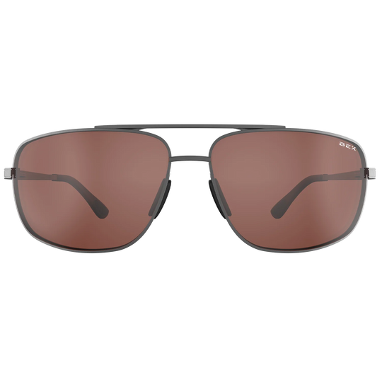 BEX GAMBIT Gunmetal/Brown Sunglasses - S147GB