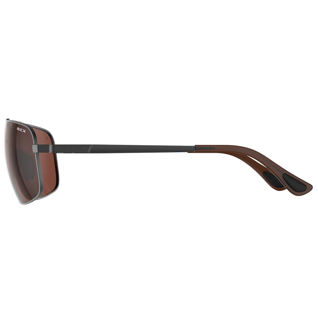 BEX GAMBIT Gunmetal/Brown Sunglasses - S147GB