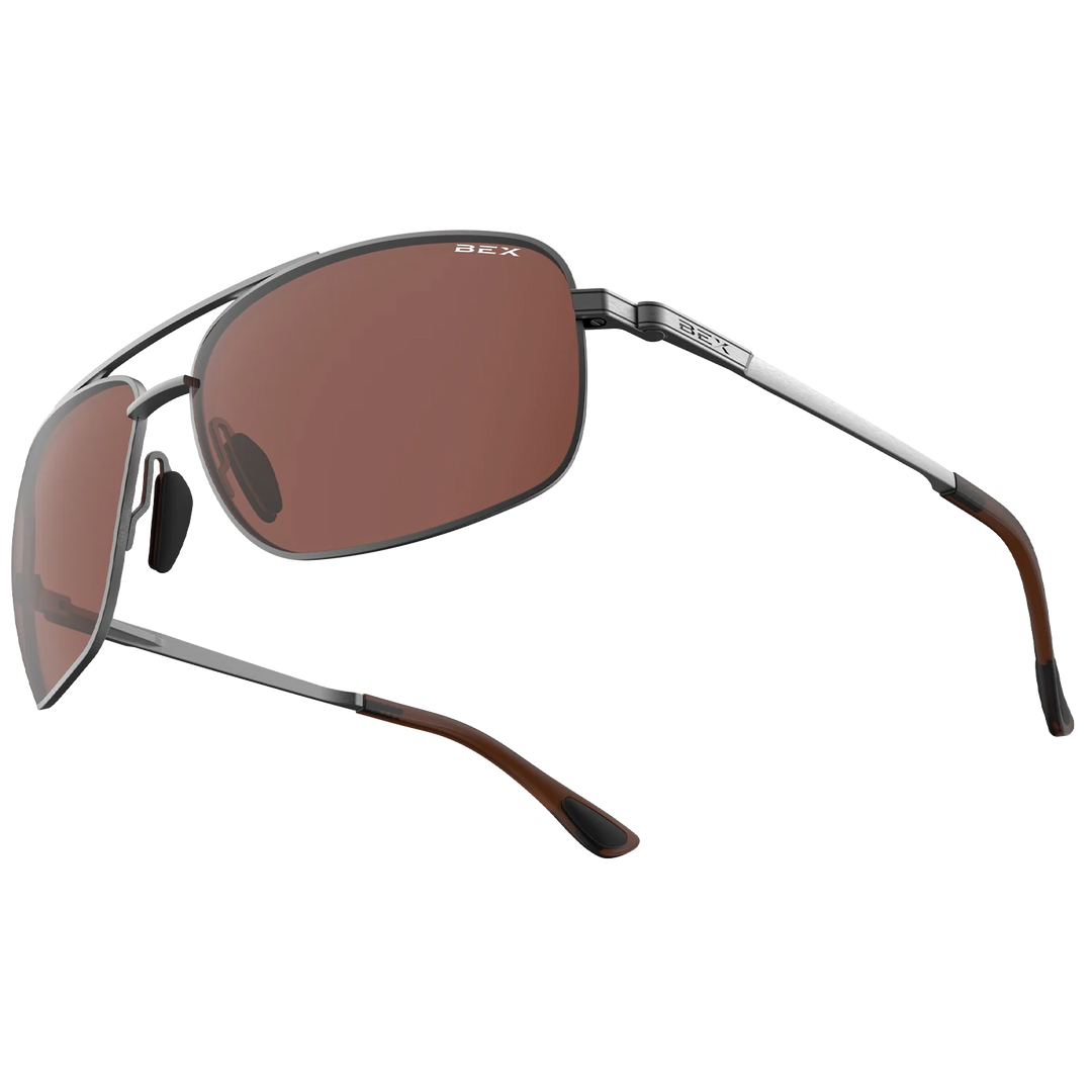 BEX GAMBIT Gunmetal/Brown Sunglasses - S147GB