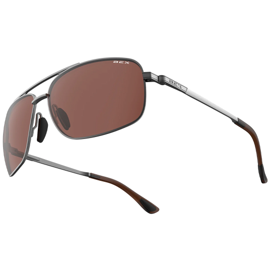 BEX GAMBIT Gunmetal/Brown Sunglasses - S147GB