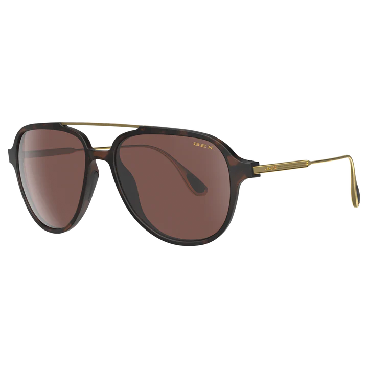 BEX Kabb Tortoise Brown/Brown/Silver Sunglasses - S121TBBS