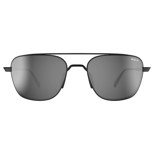 BEX Mach Matte Black Gray/Silver Sunglasses - S115MBGS