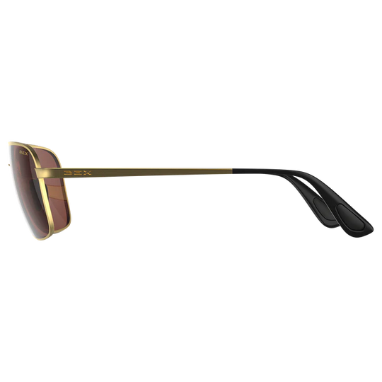 BEX Mach Matte Gold/Brown Sunglasses - S115MGB