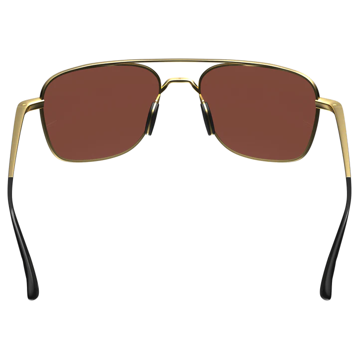 BEX Mach Matte Gold/Brown Sunglasses - S115MGB