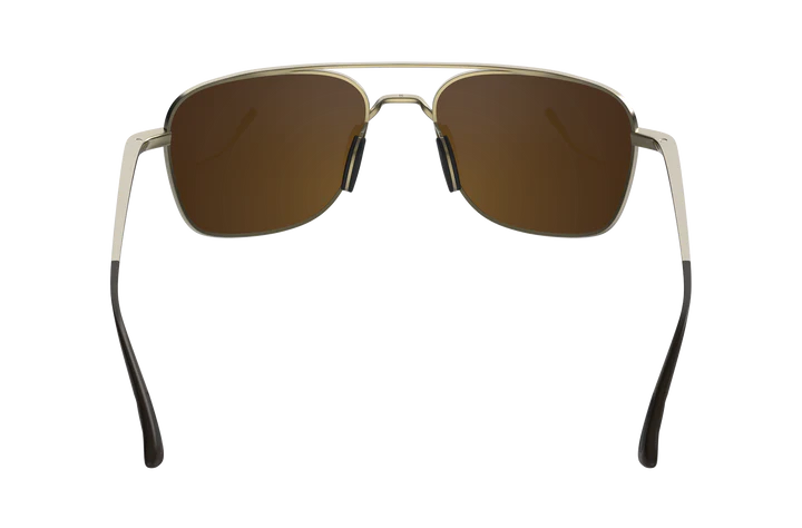 BEX Mach Matte Gold/Brown Sunglasses - S115MGB