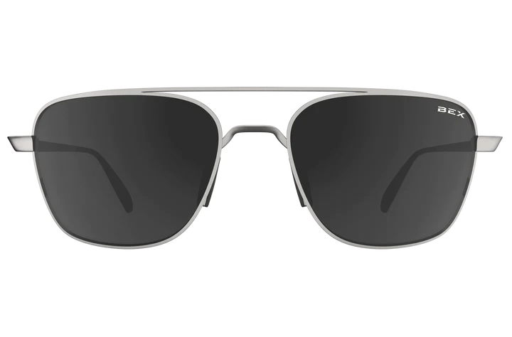 BEX Mach Matte Silver/Gray Sunglasses - S115MSG