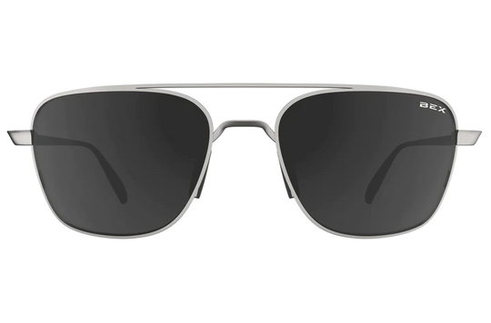 BEX Mach Matte Silver/Gray Sunglasses - S115MSG