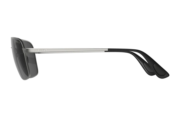 BEX Mach Matte Silver/Gray Sunglasses - S115MSG