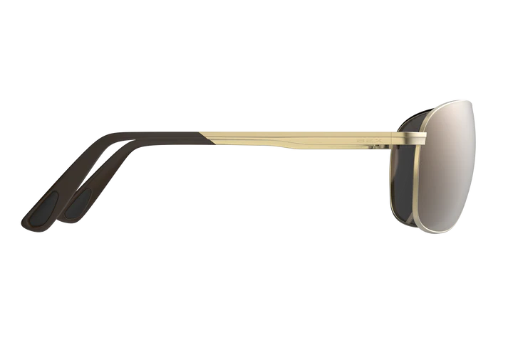 BEX Nova Matte Gold/Brown/Silver Sunglasses - S77MGBS