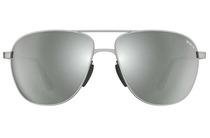 BEX Nova Matte Silver/Gray/Silver Sunglasses - S77MSGS