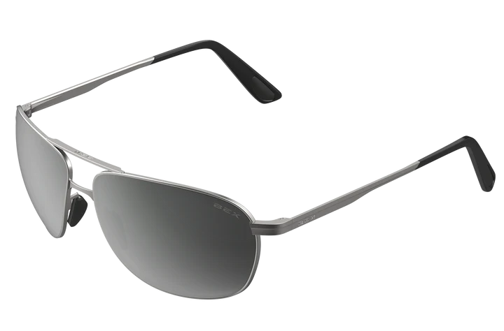 BEX Nova Matte Silver/Gray/Silver Sunglasses - S77MSGS