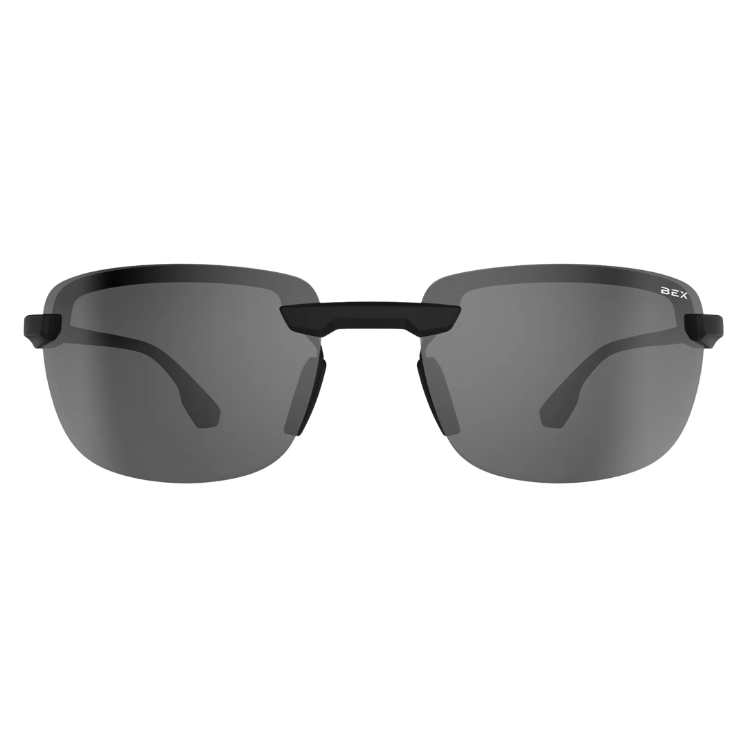 BEX RIPLEY Black/Grey/Silver Hybrid Rimless Sunglasses - S141BKGYSL