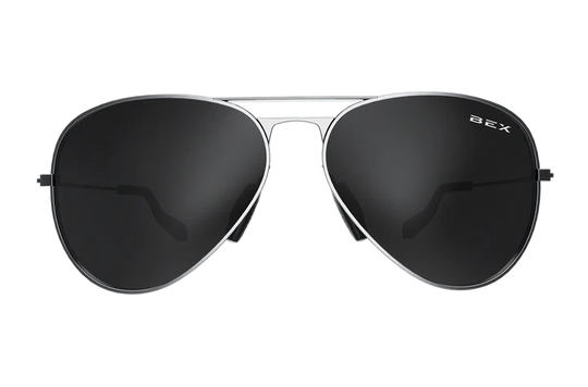 BEX Wesley Silver/Gray Sunglasses - W4SB