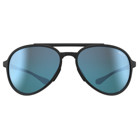 BEX Wesley Lite Black/Gray/Blue Silver Sunglasses - S124BKGYBS