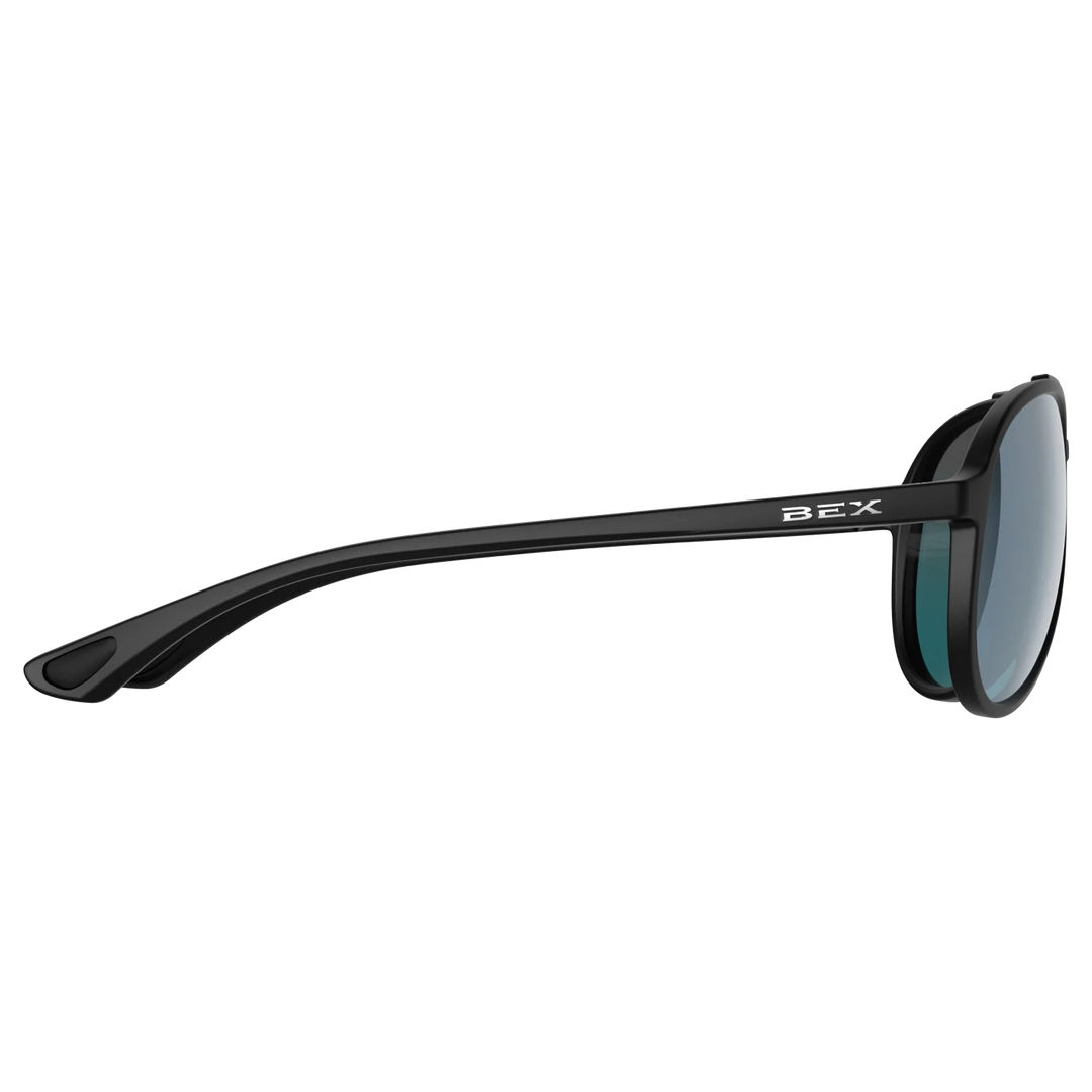 BEX Wesley Lite Black/Gray/Blue Silver Sunglasses - S124BKGYBS