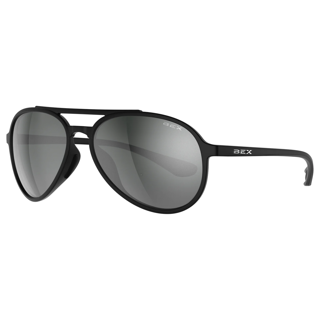 BEX Wesley Lite Black/Gray/Silver Sunglasses - S124BKGYSL