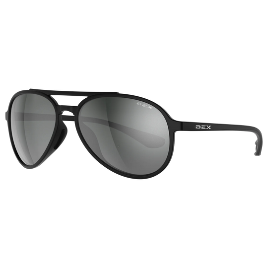 BEX Wesley Lite Black/Gray/Silver Sunglasses - S124BKGYSL