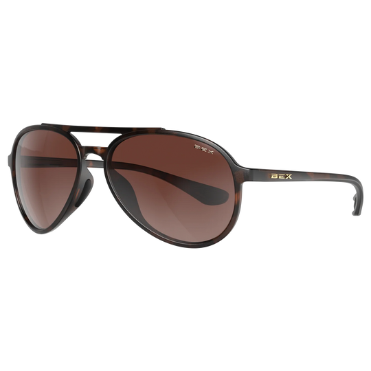 BEX Wesley Lite Tortoise Brown/Brown/Silver Sunglasses - S124TBBRSL