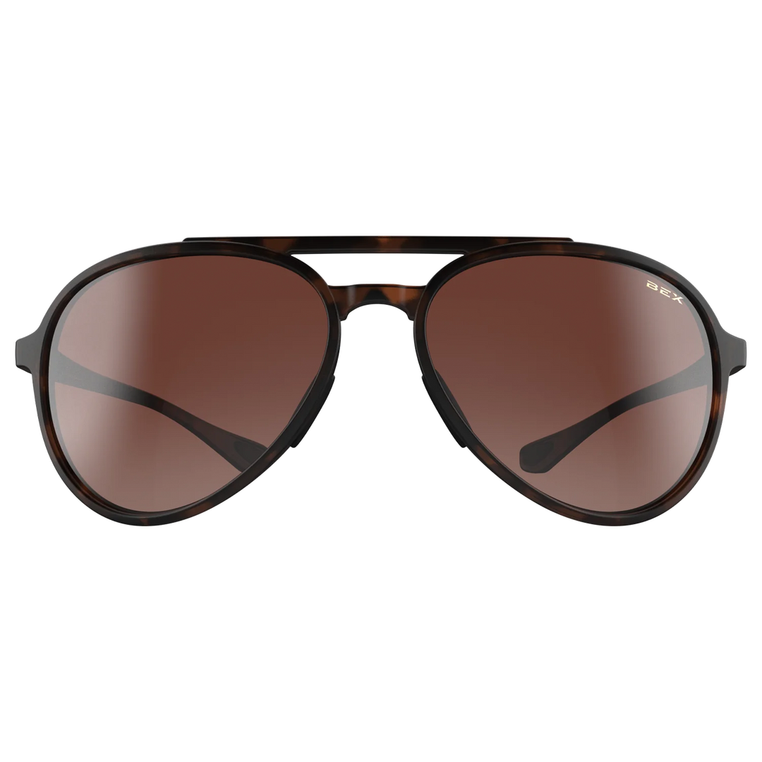 BEX Wesley Lite Tortoise Brown/Brown/Silver Sunglasses - S124TBBRSL