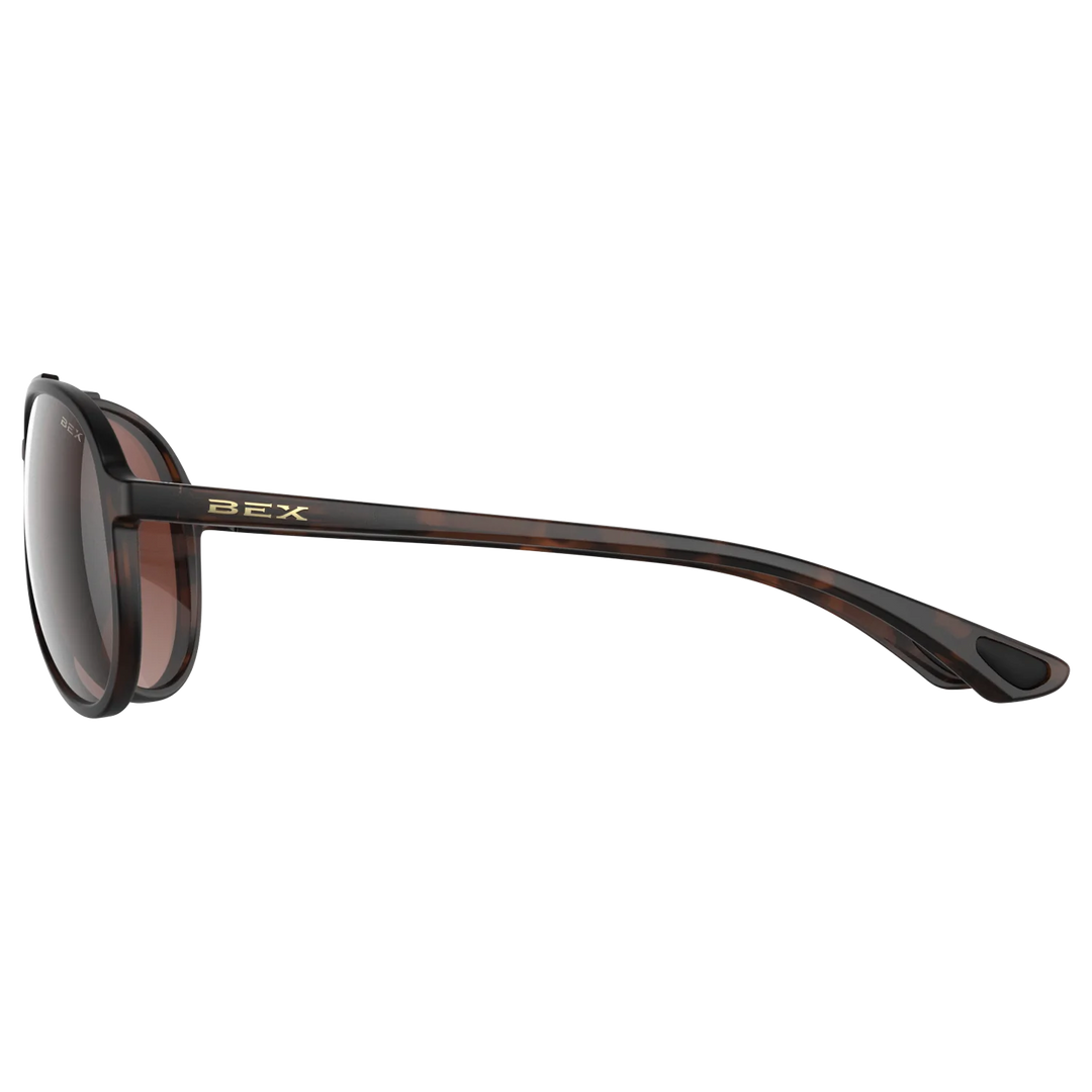 BEX Wesley Lite Tortoise Brown/Brown/Silver Sunglasses - S124TBBRSL