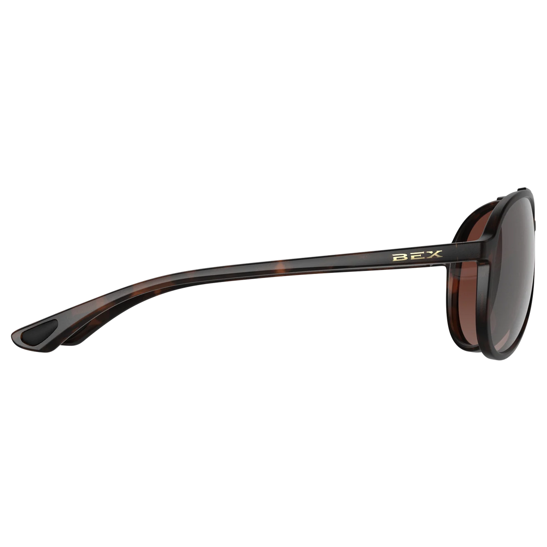 BEX Wesley Lite Tortoise Brown/Brown/Silver Sunglasses - S124TBBRSL