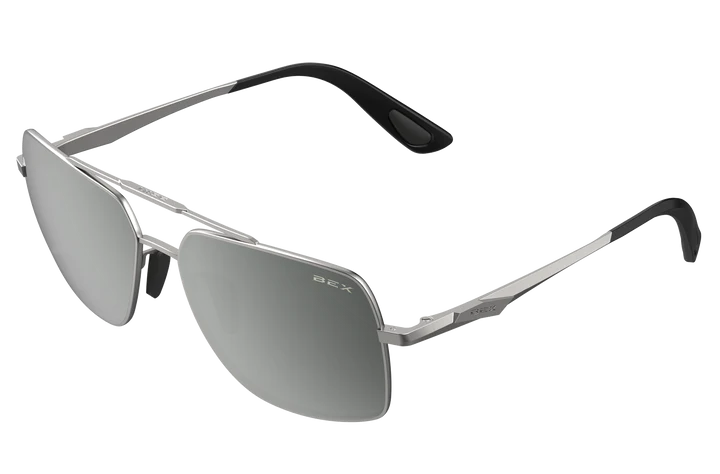 BEX Wing Matte Silver/Gray/Silver Sunglasses - S116MSGS