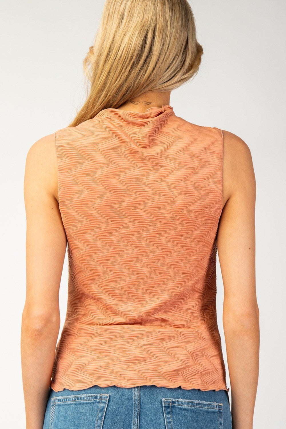 Ladies EESome Sleeveless Mock Neck Top - TK11451