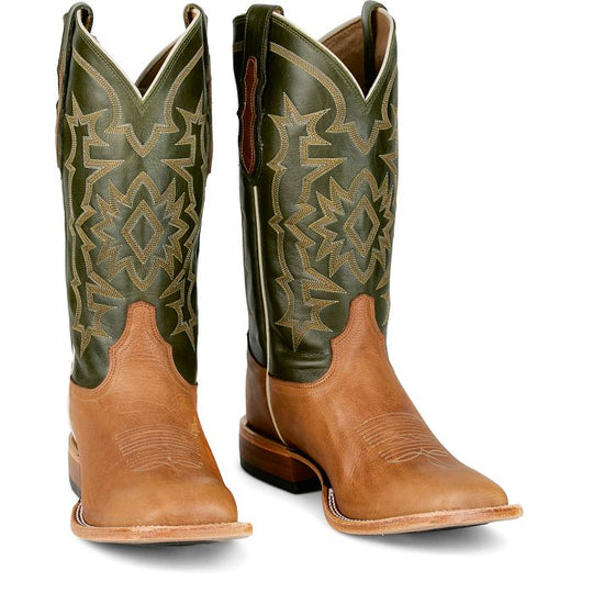 Men's Tony Lama Samuel Tan Cowhide with 13" fern Cowhide Tops - HE3715