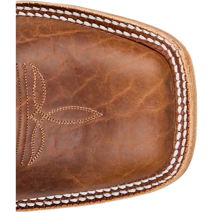 Men's Tony Lama Alfredo Brown American Bison with 11" Blue Cowhide Tops - HE6401