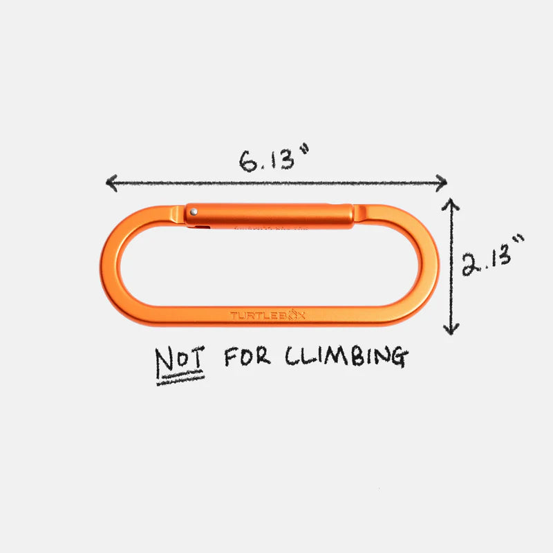 Turtlebox Blaze Orange Carabiner