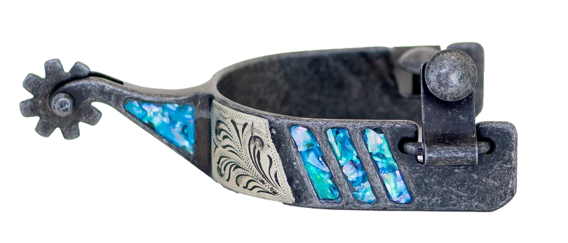 Partrade Cowboy Tack Turquoise Large cup 1" Spurs