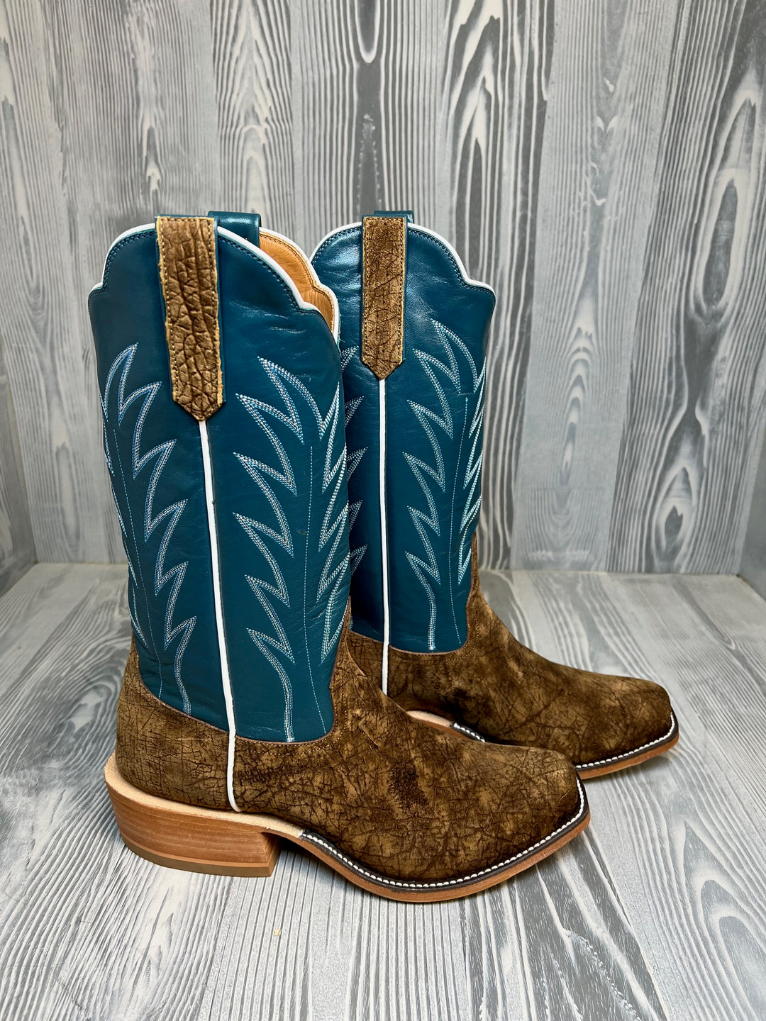 Men's Rios of Mercedes Tan Hippo with 13" Garganey Kidskin Tops - Style 113