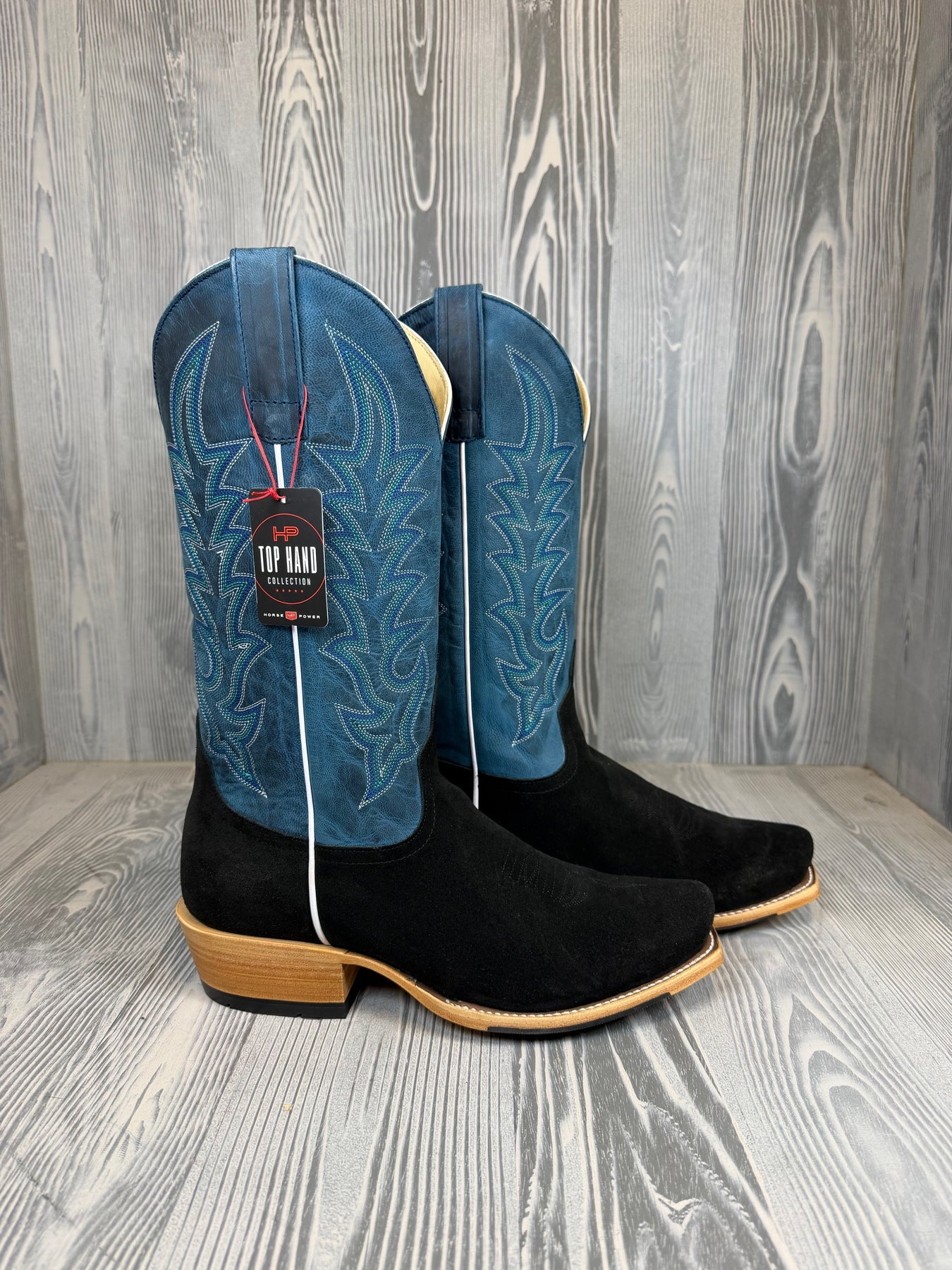 Men's Horse Power Top Hand Black Suede with 13