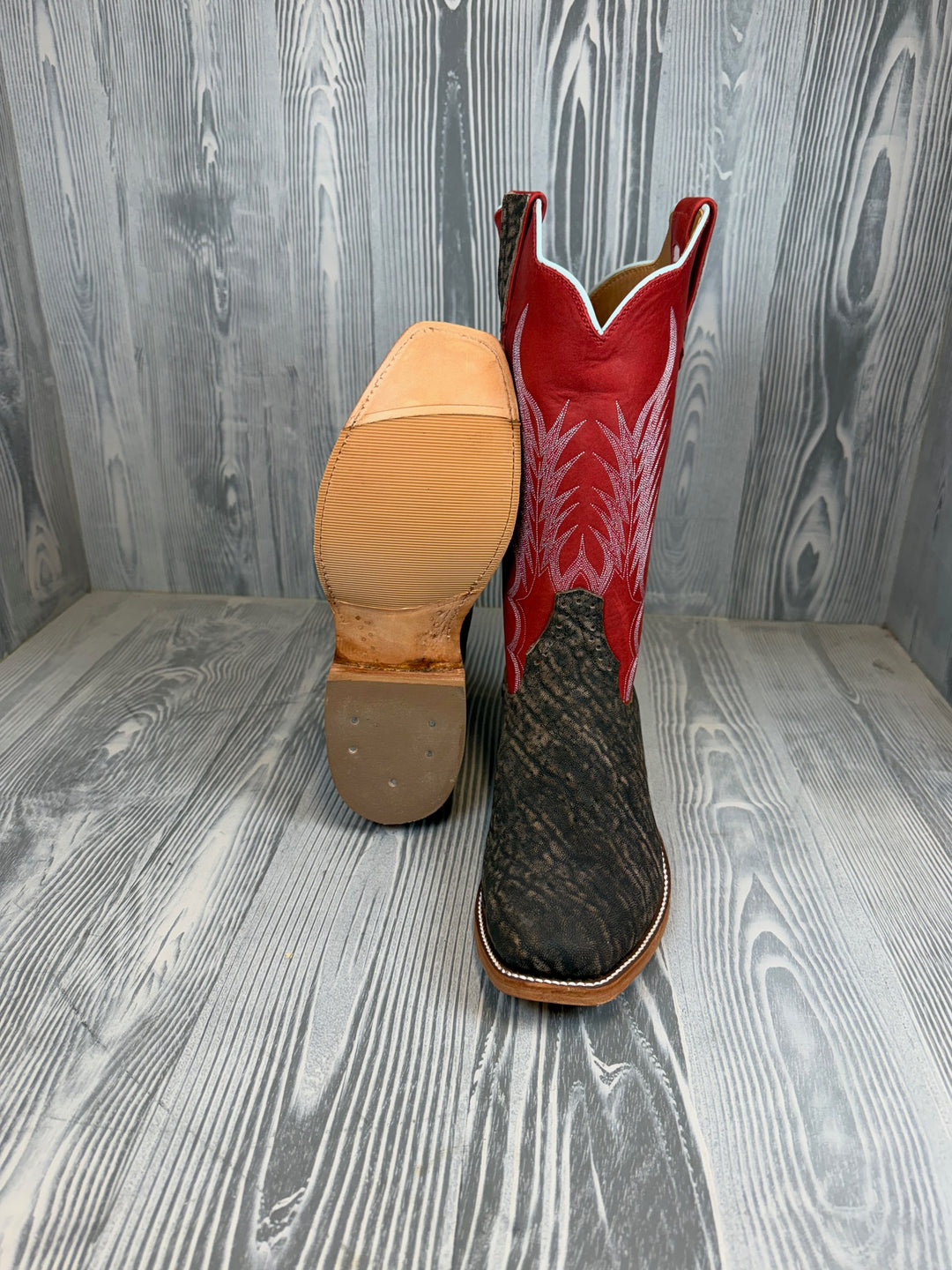 Men's Rios of Mercedes Chestnut Safari Elephant with Red Merlot Calf Tops - Style 132