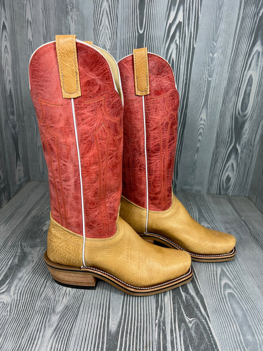Men's Olathe Cognac Taurus Shoulder with 15" Orange Mad Dog Tops