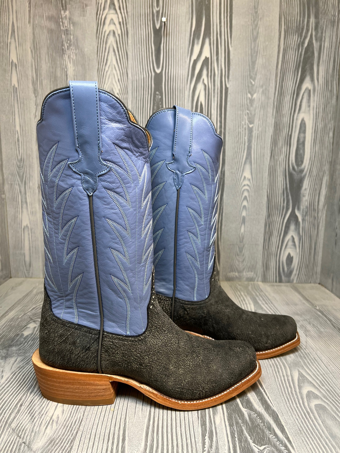 Men's Rios of Mercedes Slate Safari Giraffe with 13" Bellflower Kidskin Tops - Style 109