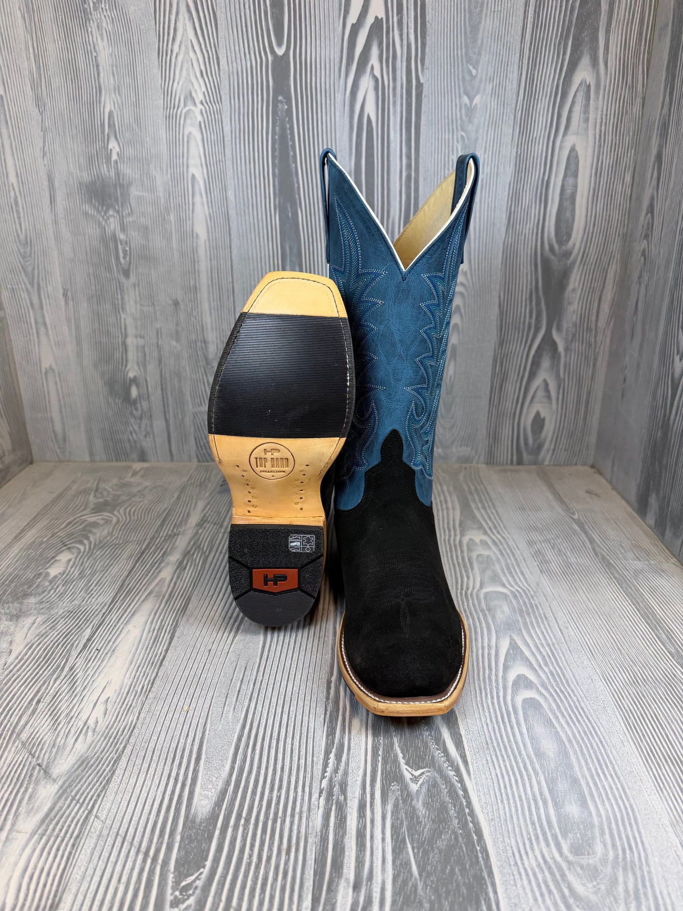 Men's Horse Power Top Hand Black Suede with 13