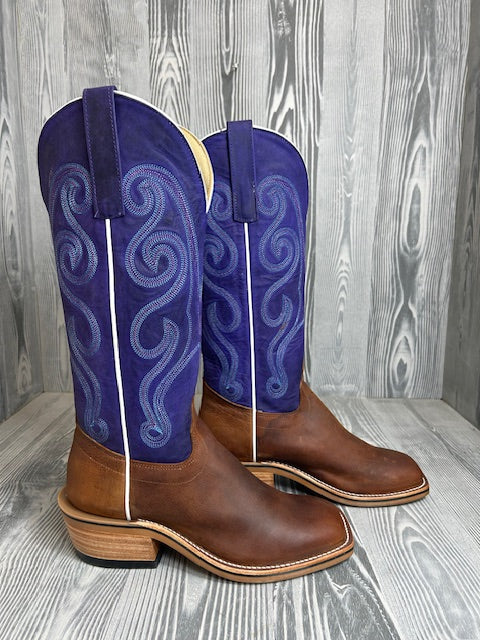 Men's Olathe Saddle Elk Butt with 15" Purple Mad Dog Tops