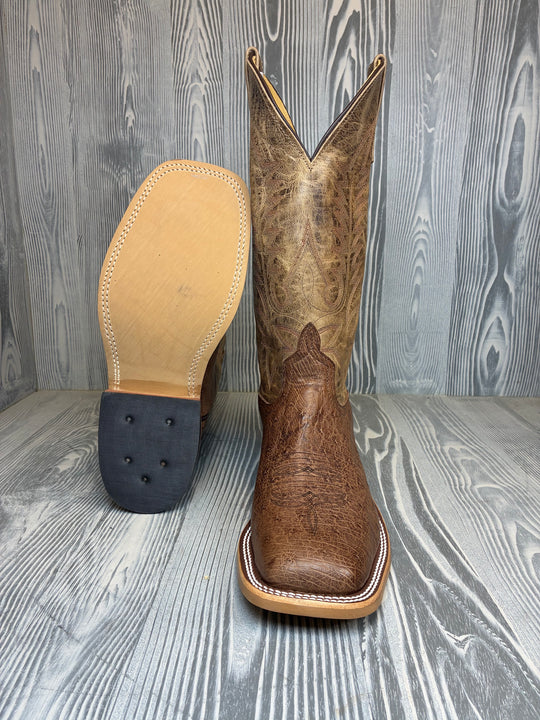 Anderson Bean Kango Tobac Bruciato Autruche lisse pour hommes avec hauts Mad Dog ivoire de 13 po