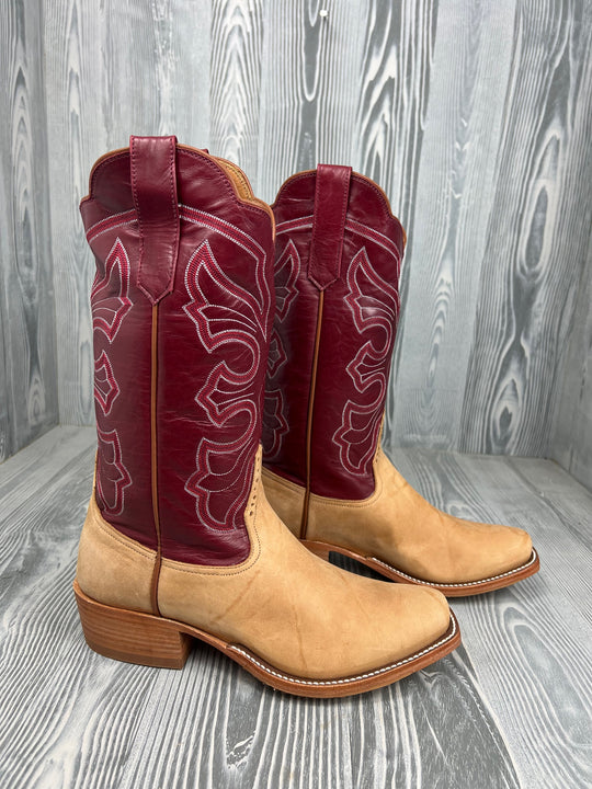 Men's Rios of Mercedes Cognac Wyoming with 13" Burgundy Calf Tops